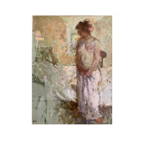 Woman taking off Nightdress